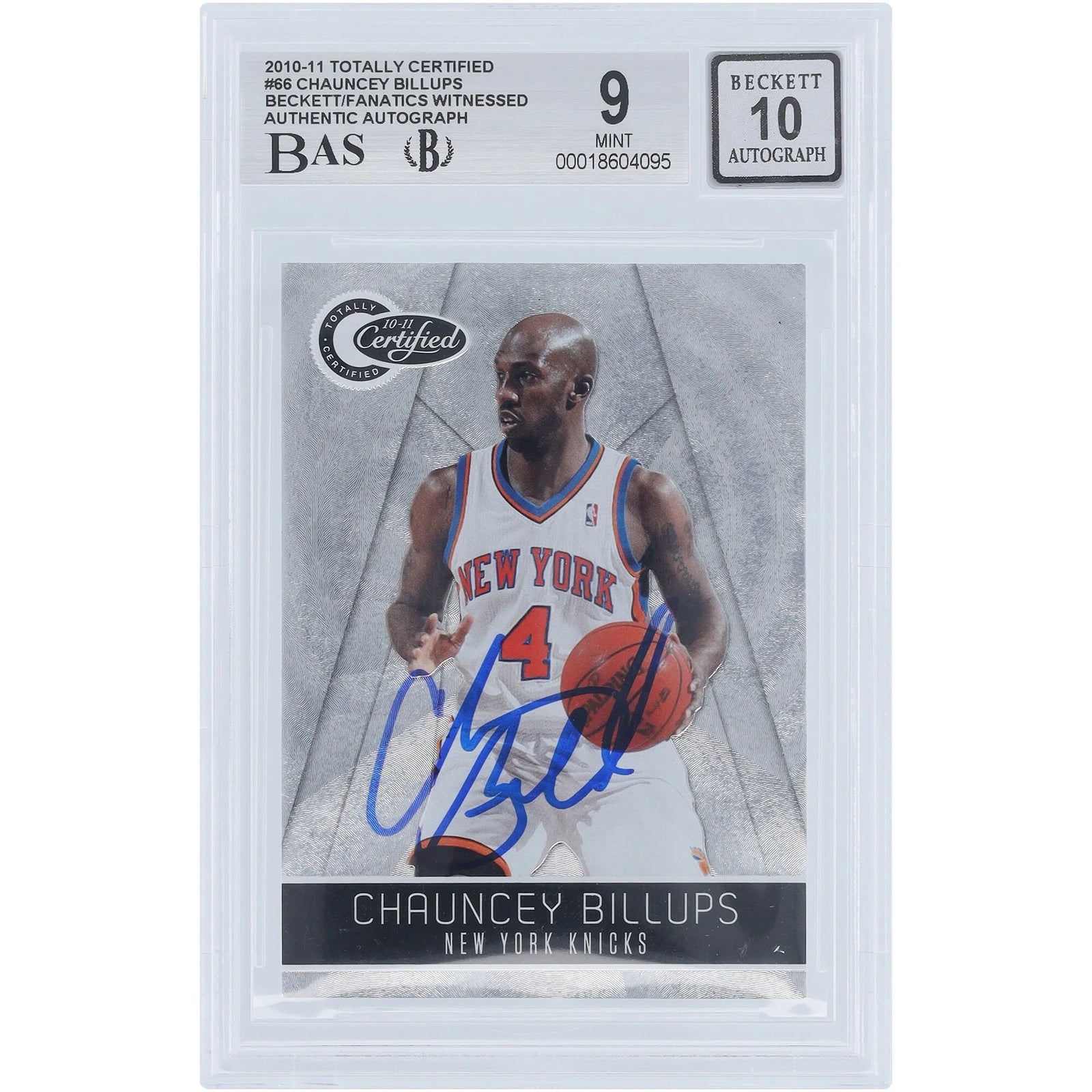 Chauncey Billups Signed 2010-11 Panini Totally Certified #66 Card | Knicks