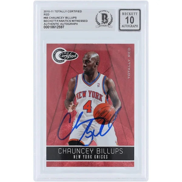 Chauncey Billups Signed 2010-11 Panini Totally Certified Card | Knicks #66 #/499