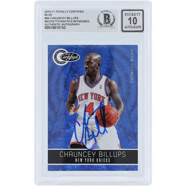 Chauncey Billups Signed 2010-11 Panini Totally Certified Card | Knicks #66 #/299