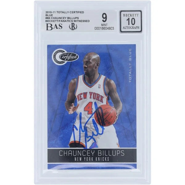 Chauncey Billups Signed 2010-11 Panini Totally Certified Card | Knicks #66 #/299
