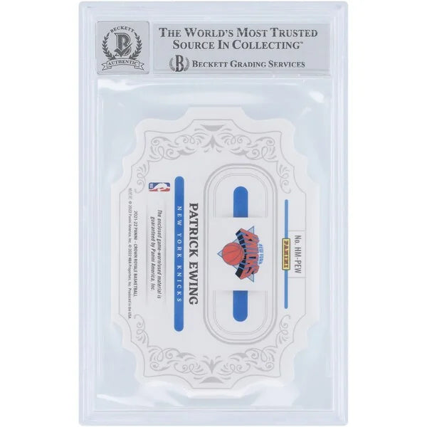 Patrick Ewing Signed 2021-22 Panini Crown Royale Jersey Relic | Graded 10