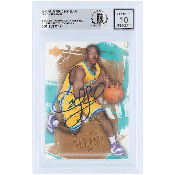 Chris Paul Signed 2005-06 Upper Deck Rookie Slam #93 | Beckett 10