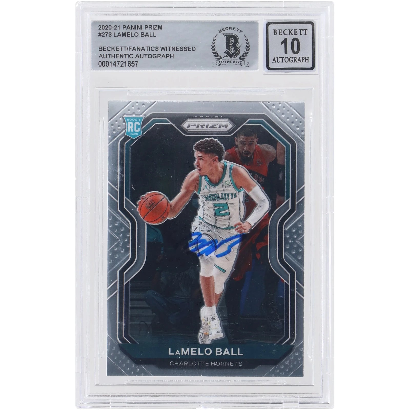 LaMelo Ball Signed 2020-21 Panini Prizm #278 Rookie Card | BGS 10 Autograph