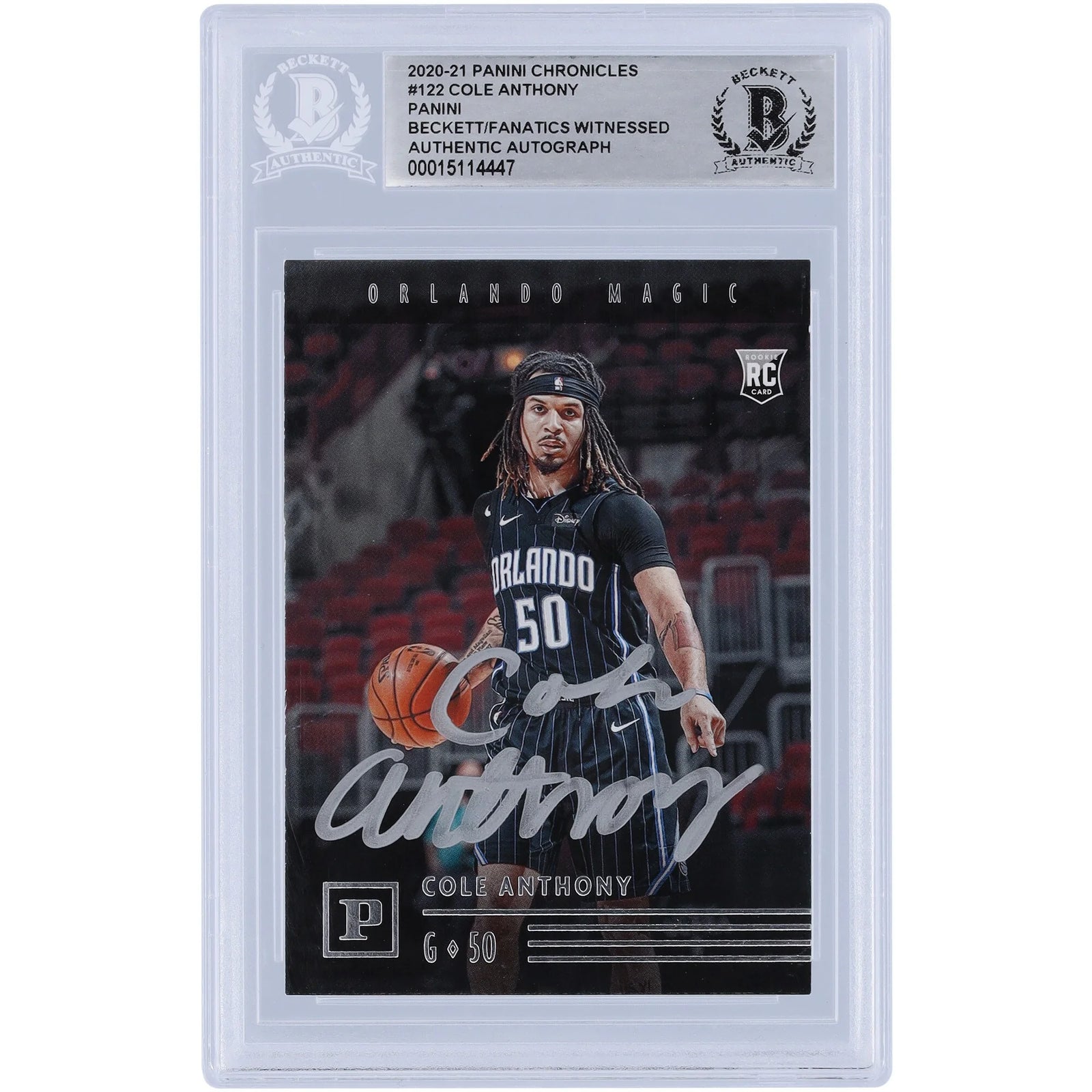 Cole Anthony Signed 2020-21 Panini Chronicles #122 Rookie Card | Beckett Authenticated