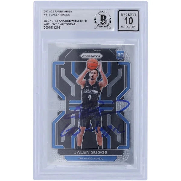 Jalen Suggs Signed 2021-22 Panini Prizm #314 Rookie Card | Go Magic Inscription