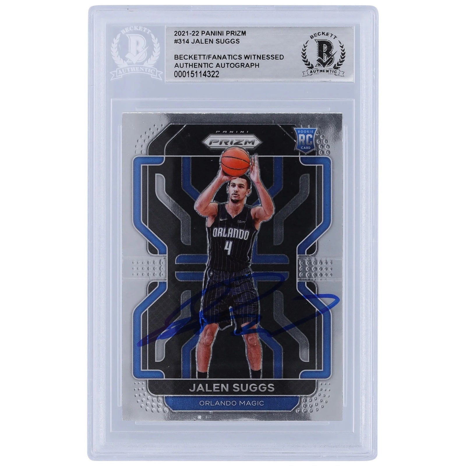 Jalen Suggs Signed 2021-22 Panini Prizm #314 Rookie Card | Beckett Authenticated
