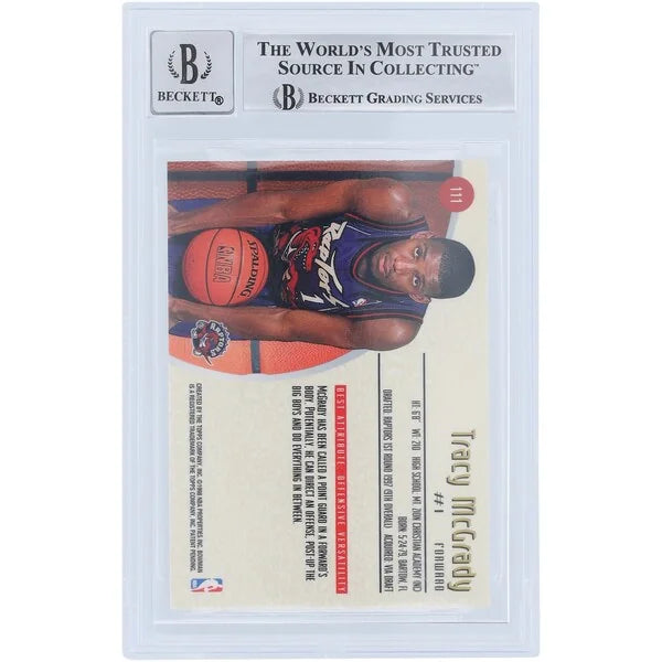 Tracy McGrady Signed 1997-98 Bowman Best #111 Rookie Card | Beckett 9