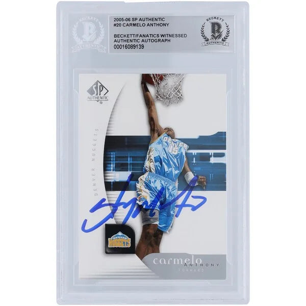 Carmelo Anthony Signed 2005-06 Upper Deck SP Authentic #20 | Beckett Authenticated