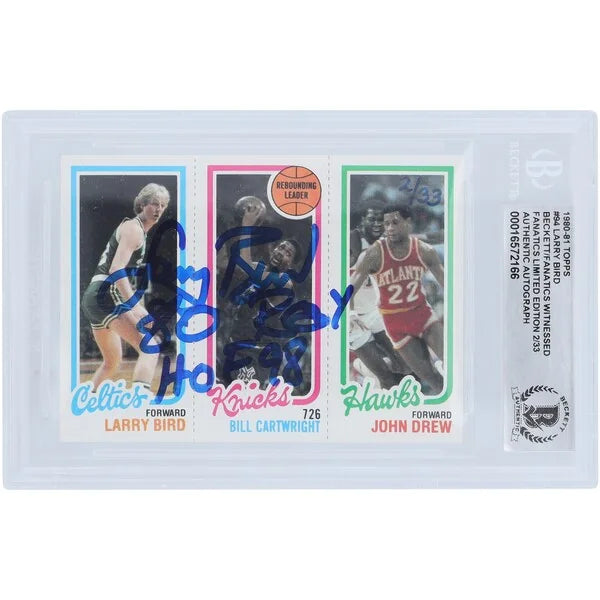 Larry Bird Signed 1980-81 Topps #94 Rookie Card | Beckett Authenticated