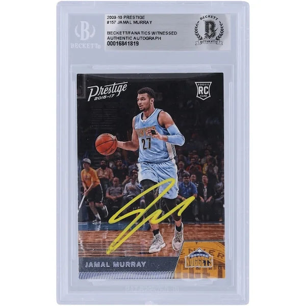 Jamal Murray Signed 2016-17 Panini Prestige Rookie #157 Card | Yellow Ink