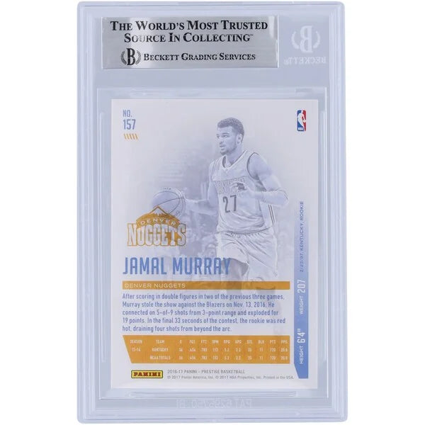 Jamal Murray Signed 2016-17 Panini Prestige Rookie #157 Card | Yellow Ink