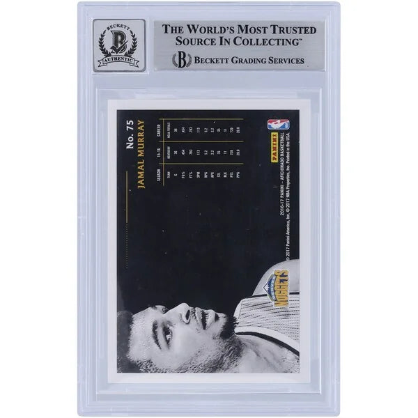 Jamal Murray Signed 2016-17 Panini Aficionado #75 Rookie Card | Beckett Graded 10