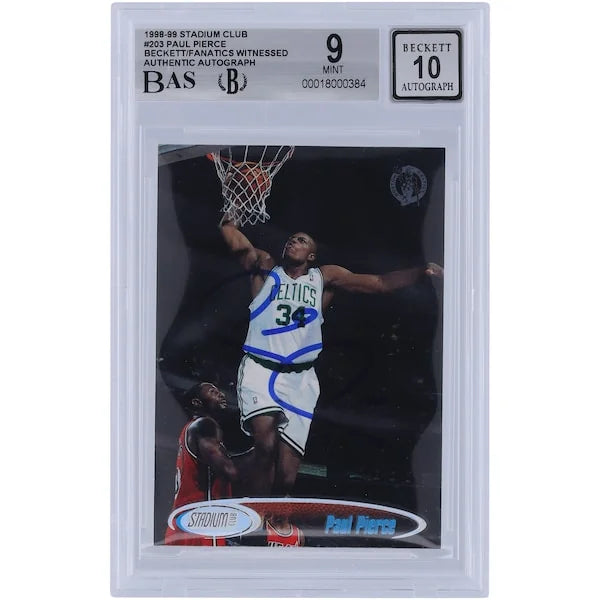 Paul Pierce Signed 1998-99 Topps Stadium Club #203 Rookie Card | Authenticated