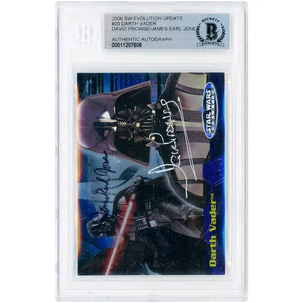 David Prowse and James Earl Jones Signed 2006 Topps Evolution Update #20 Card | Beckett Au