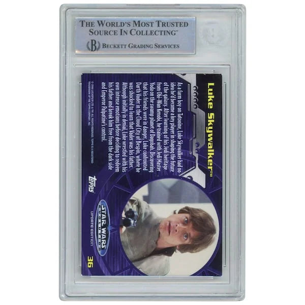 Mark Hamill Signed 2006 Topps Evolution #36 Card | Luke Skywalker Inscription