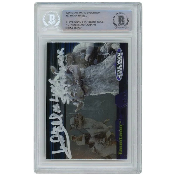 Mark Hamill Signed 2006 Topps Evolution #87 Card | Luke Skywalker Inscription