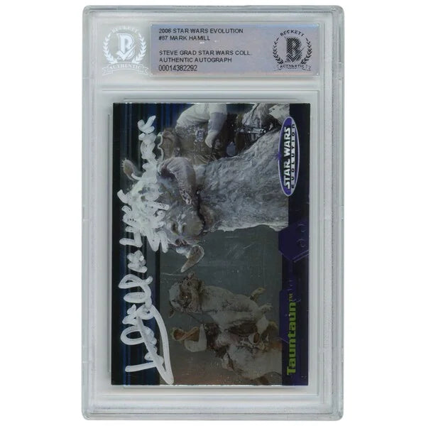 Mark Hamill Signed 2006 Topps Evolution #87 Card | Luke Skywalker Inscription