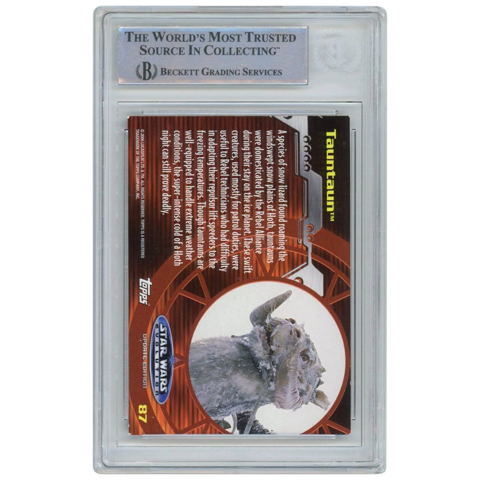 Mark Hamill Signed 2006 Topps Evolution #87 Card | Luke Skywalker Inscription