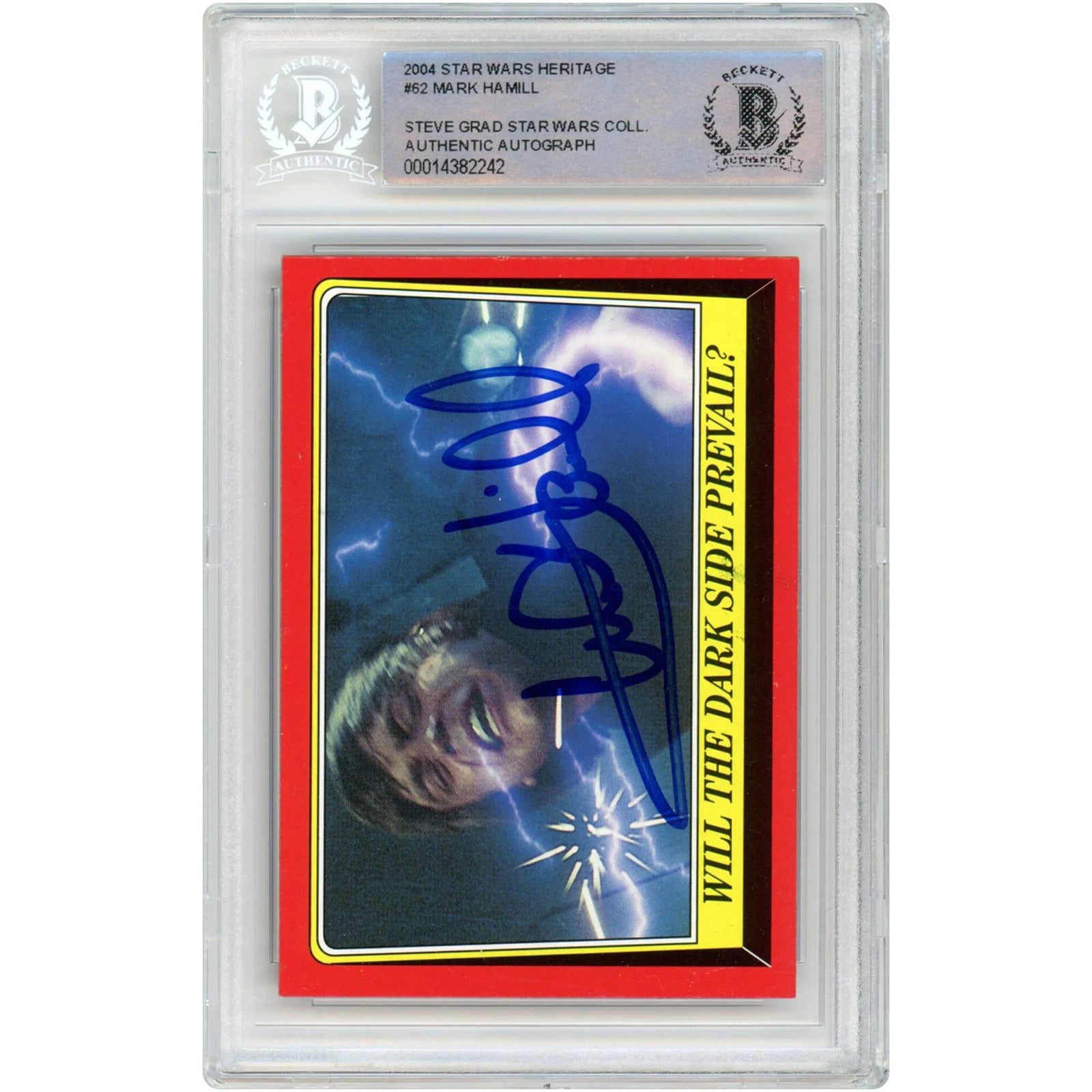 Mark Hamill Signed 2004 Topps Heritage #62 Card | BAS Authenticated
