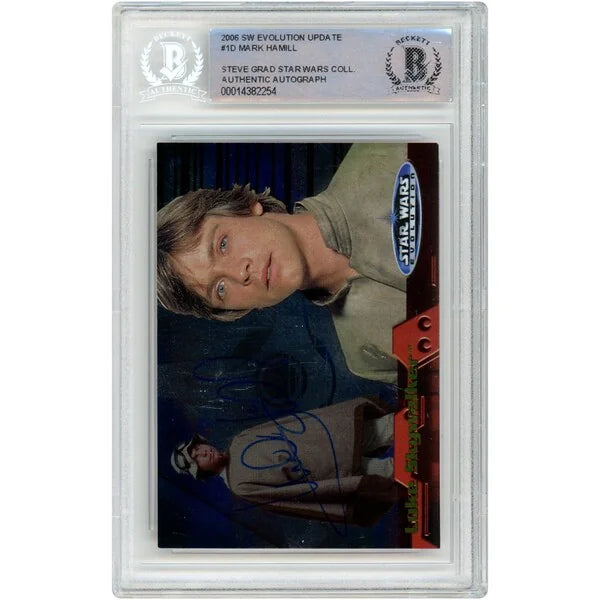 Mark Hamill Signed 2006 Topps Evolution Update #1D Card | BAS Authenticated