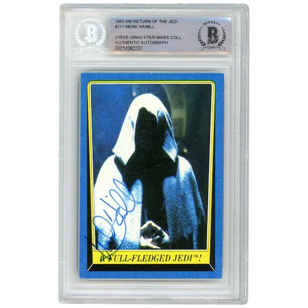 Mark Hamill Signed 1983 Topps Return of the Jedi #211 Card | BAS Authenticated