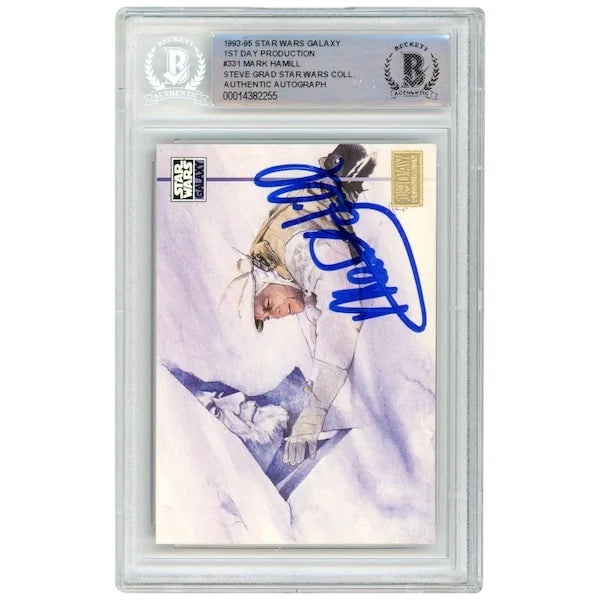 Mark Hamill Signed 1993-95 Topps Galaxy #331 Card | BAS Authenticated