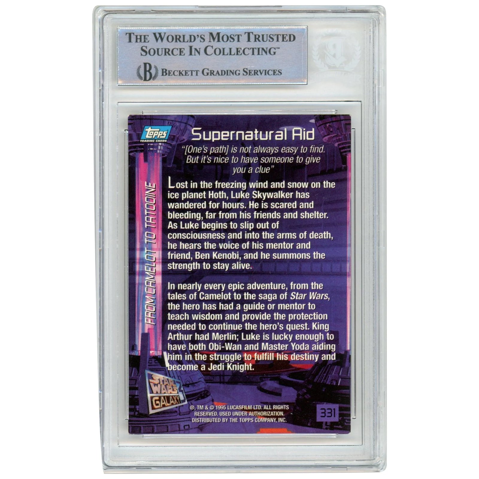 Mark Hamill Signed 1993-95 Topps Galaxy #331 Card | BAS Authenticated