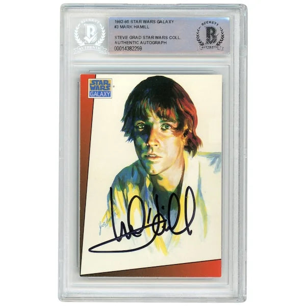 Mark Hamill Signed 1993 Topps Galaxy #3 Card | BAS Authenticated