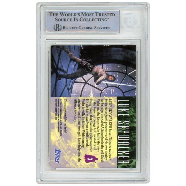 Mark Hamill Signed 1993 Topps Galaxy #3 Card | BAS Authenticated