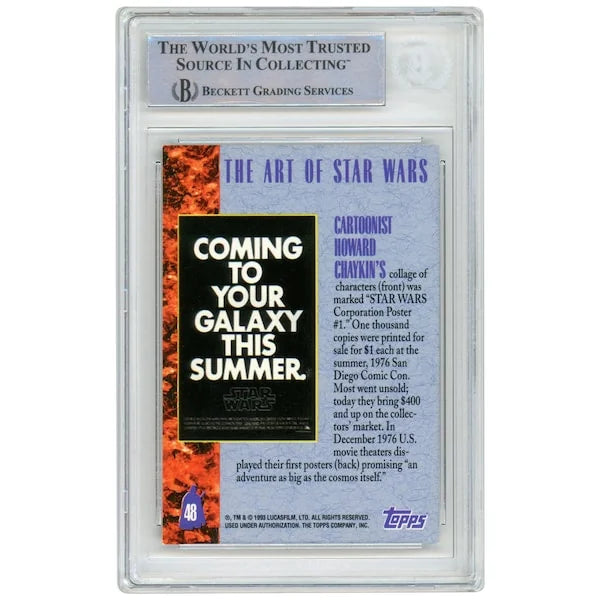Mark Hamill Signed 1993 Topps Galaxy #48 Card | BAS Authenticated