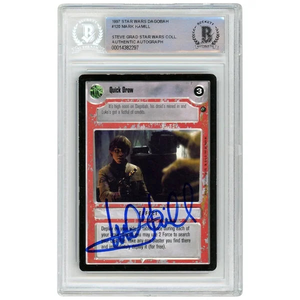 Mark Hamill Signed Star Wars 1997 CCG #120 Card | Beckett Authenticated