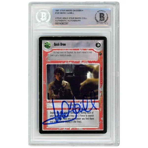 Mark Hamill Signed Star Wars 1997 CCG #120 Card | Beckett Authenticated