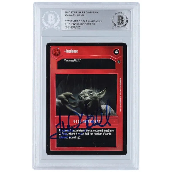 Mark Hamill Signed 1997 Topps Star Wars CCG #88 Card | Beckett Authenticated