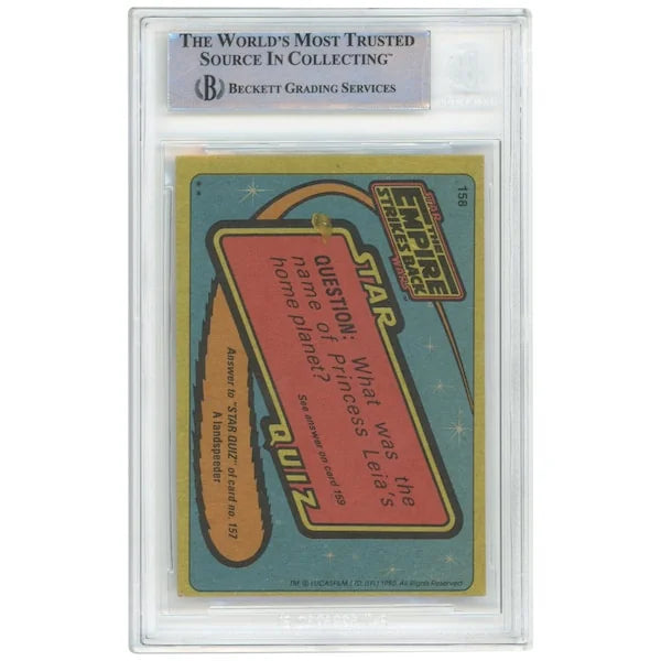 Peter Mayhew Signed 1980 Topps #158 Card | Chewbacca Inscription