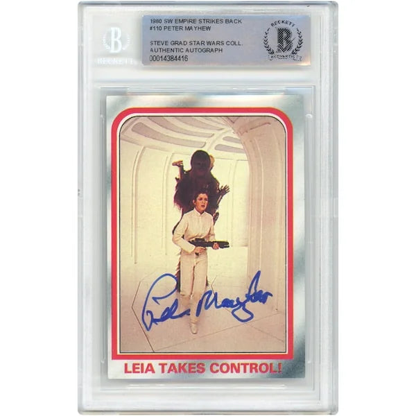 Peter Mayhew Signed 1980 Topps #110 Empire Strikes Back Card | BAS Authenticated