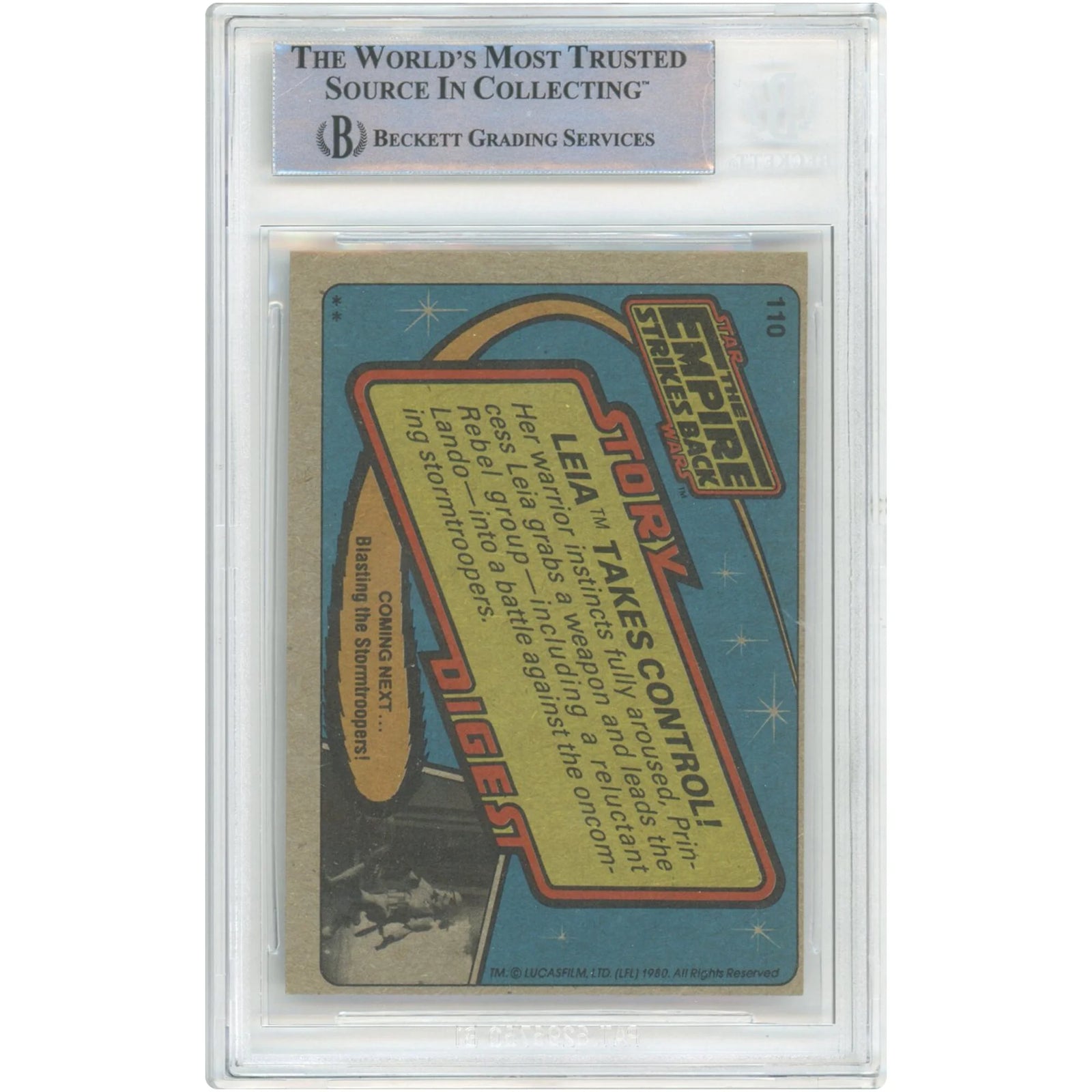 Peter Mayhew Signed 1980 Topps #110 Empire Strikes Back Card | BAS Authenticated