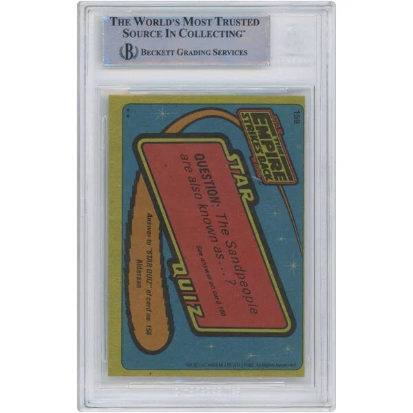 Peter Mayhew Signed 1980 Topps Star Wars #159 | BAS Authenticated