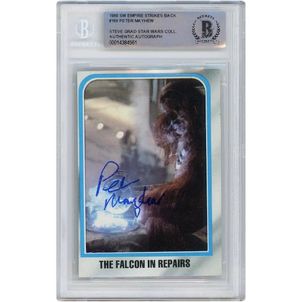 Peter Mayhew Signed 1980 Topps Empire Strikes Back #168 Card | BAS Authenticated