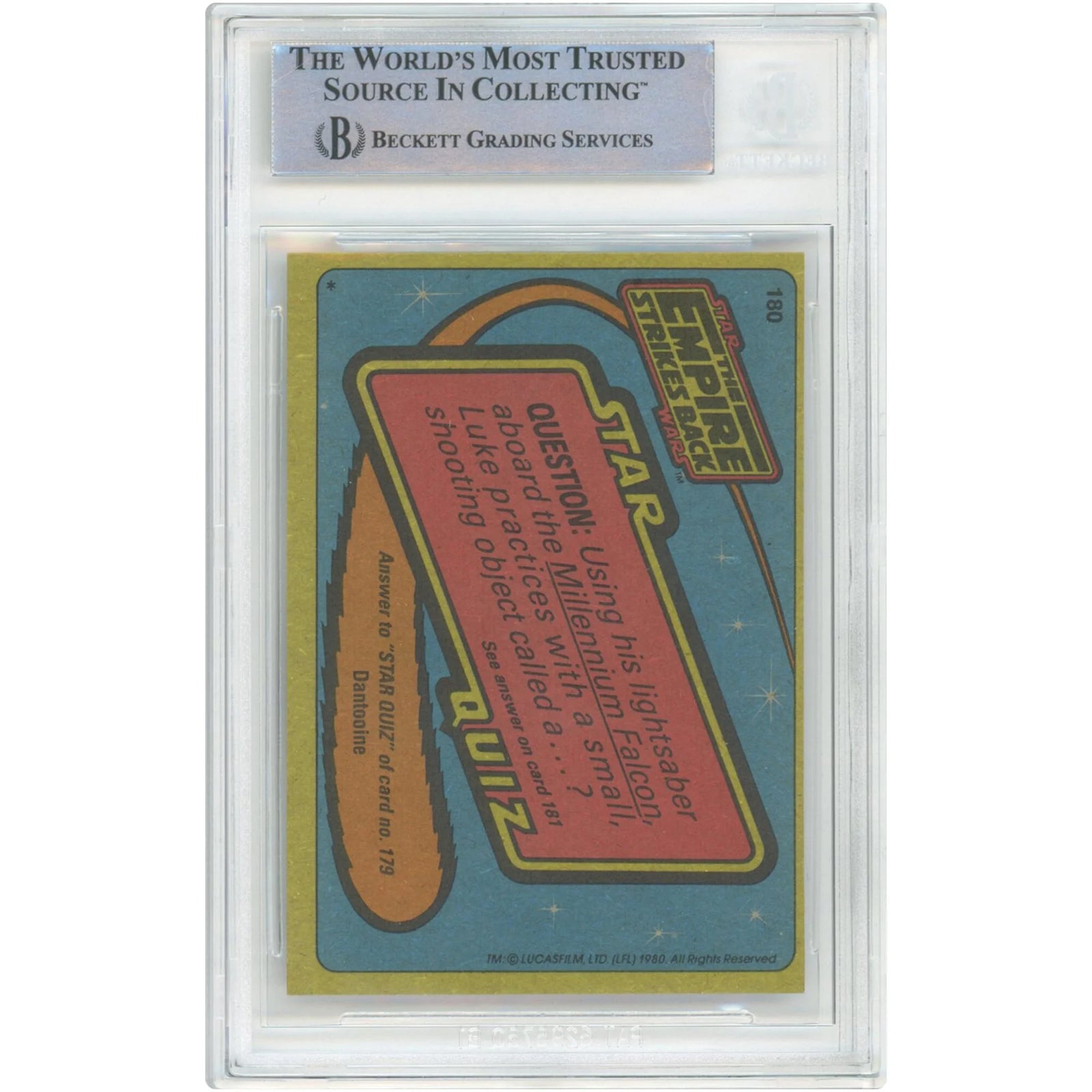 Peter Mayhew Signed 1980 Topps #180 Empire Strikes Back Card | BAS Authenticated