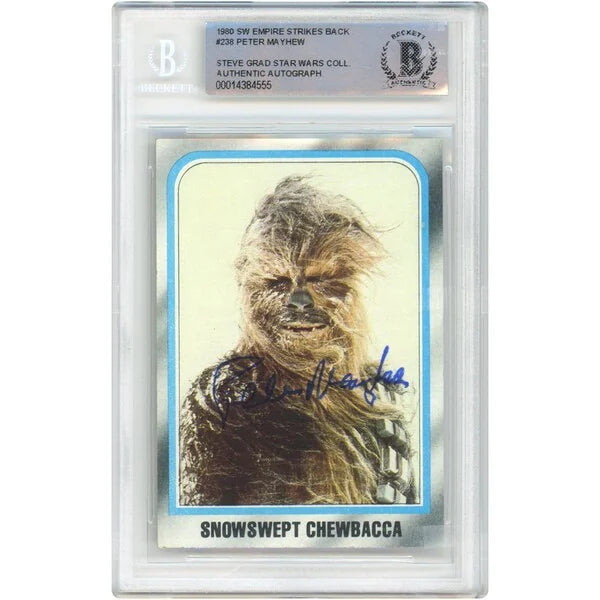 Peter Mayhew Signed 1980 Topps #238 Empire Strikes Back Card | BAS Authenticated