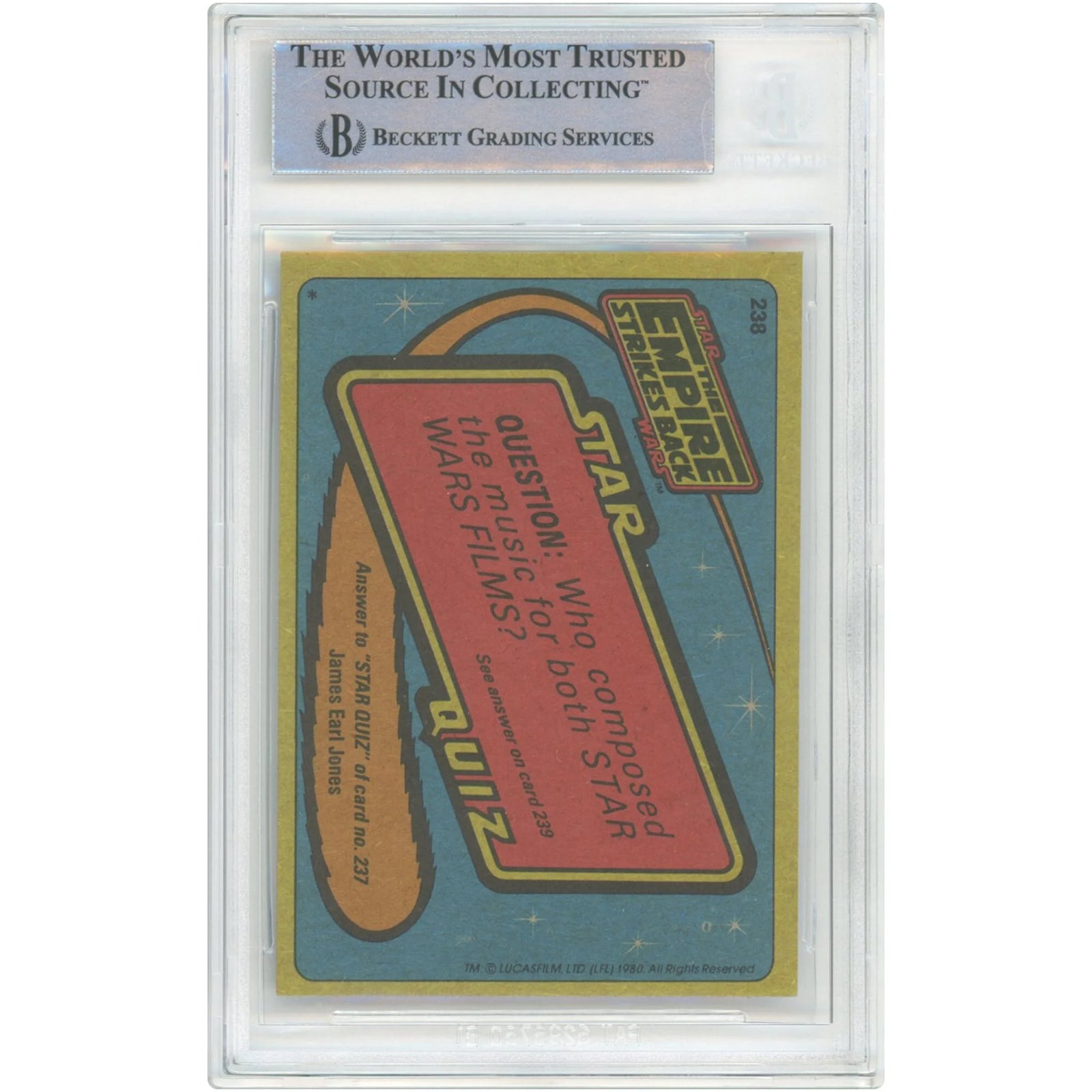 Peter Mayhew Signed 1980 Topps #238 Empire Strikes Back Card | BAS Authenticated