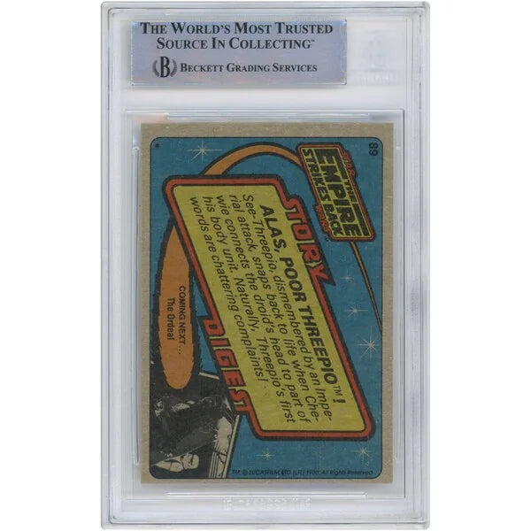 Peter Mayhew Signed 1980 Topps Empire Strikes Back Card #89 | BAS Authenticated