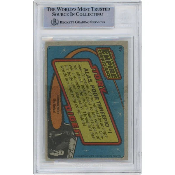Peter Mayhew Signed 1980 Topps Empire Strikes Back Card #89 | BAS Authenticated