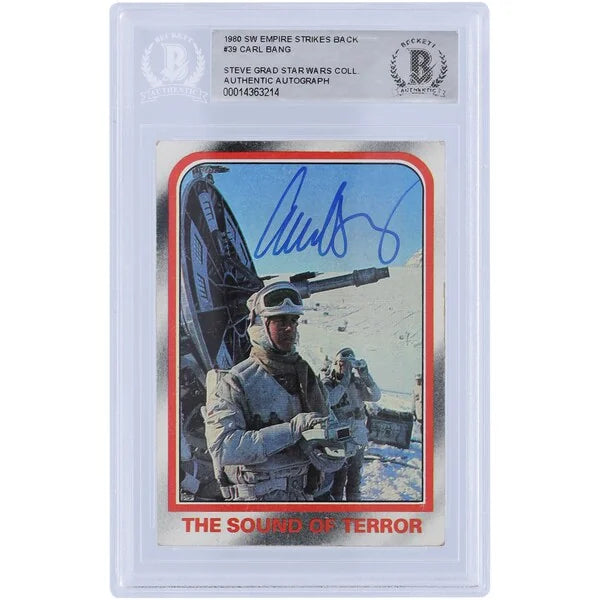 Carl Bang Signed 1980 Topps Empire Strikes Back #39 | BAS Authenticated