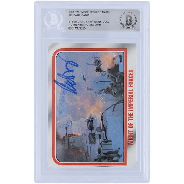 Carl Bang Signed 1980 Topps Empire Strikes Back #42 | BAS Authenticated