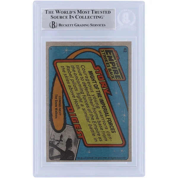 Carl Bang Signed 1980 Topps Empire Strikes Back #42 | BAS Authenticated