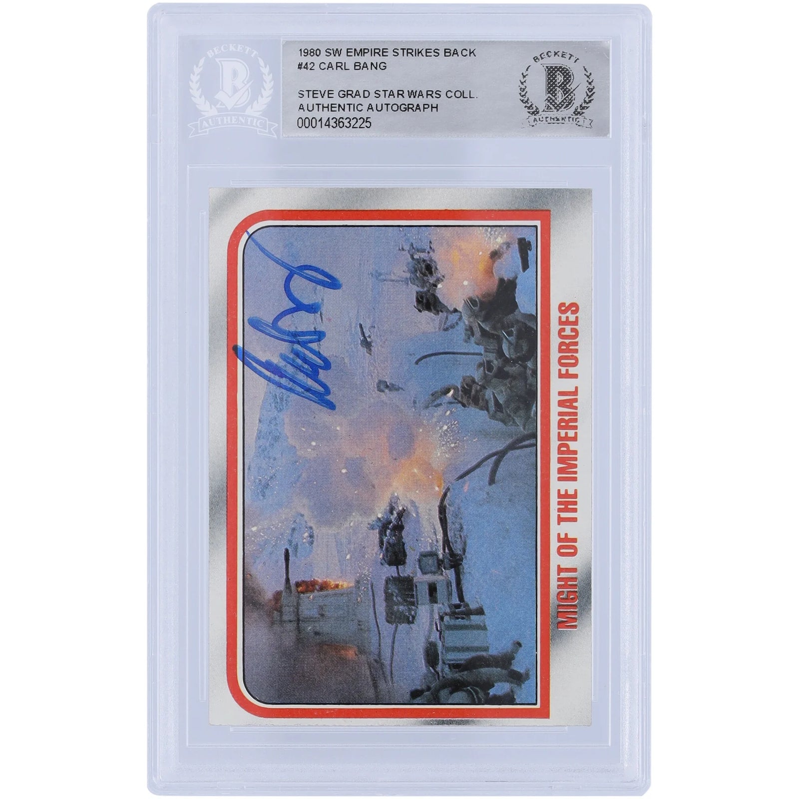Carl Bang Signed 1980 Topps Empire Strikes Back #42 | BAS Authenticated