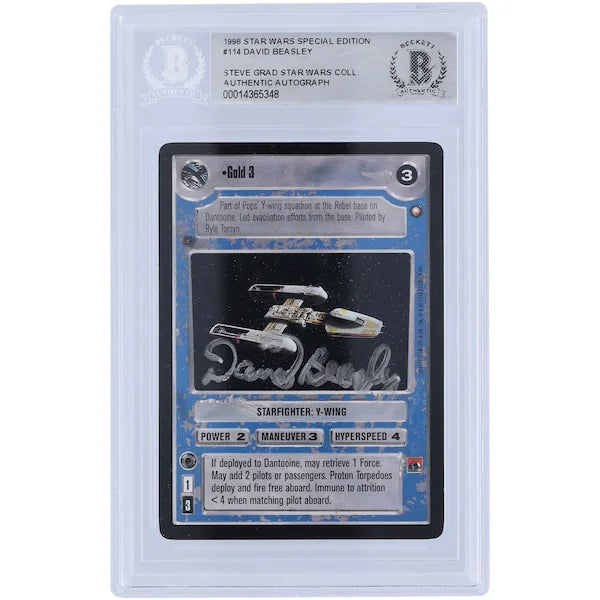 David Beasley Signed 1998 Star Wars CCG #114 Card | BAS Authenticated