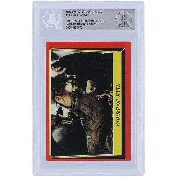 Bob Bromley Signed 1983 Topps Return of the Jedi #13 Card | BAS Authenticated