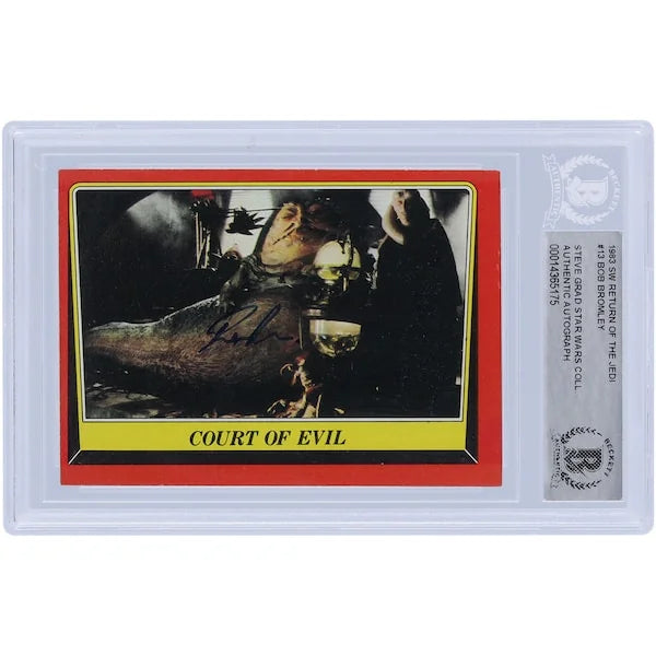 Bob Bromley Signed 1983 Topps Return of the Jedi #13 Card | BAS Authenticated
